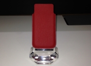 Etui iPhone 5 / 5s cuir Vachette de Panama (Rouge)