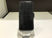 iPhone 5 Black - Sheathed Alligator Leather (High Shiny Black)