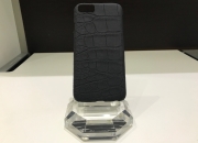 Case iPhone 7 Cuir d'Alligator (Noir Mat)