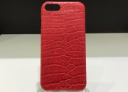 Case iPhone 7 Cuir d'Alligator (Rouge Vif)