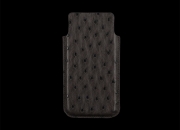 Ostrich Leather Case for iPhone 5 (Brown)